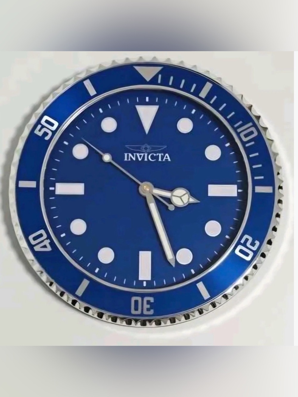 Invicta 70046 Pro Diver Blue 12 “Wall Clock Oversized Watch Design Quartz New